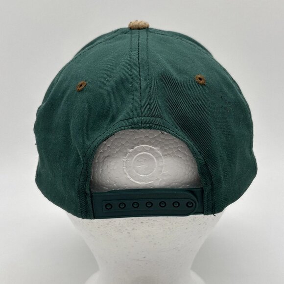 Vintage TNN Outdoors Hat Cap Snapback Nashville Suede Brim & Green Embroidered - Picture 7 of 7